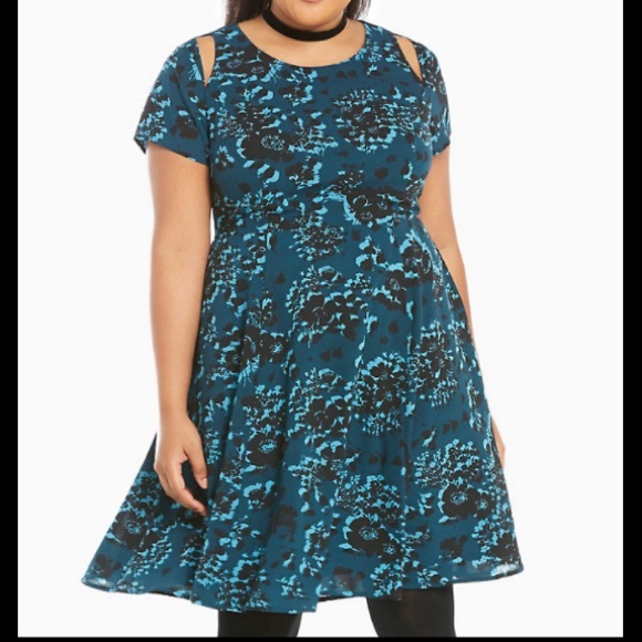 cut out skater dress